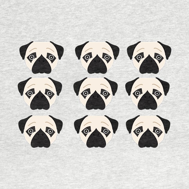 Pug funny pugs dogs gift by T-shirt verkaufen